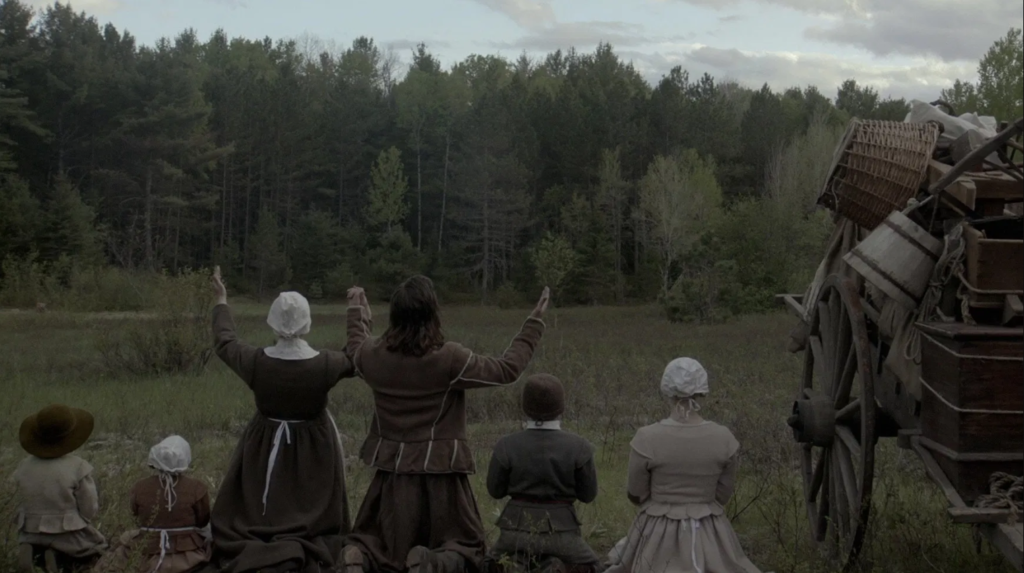 Cena de A Bruxa, filme de Robert Eggers.