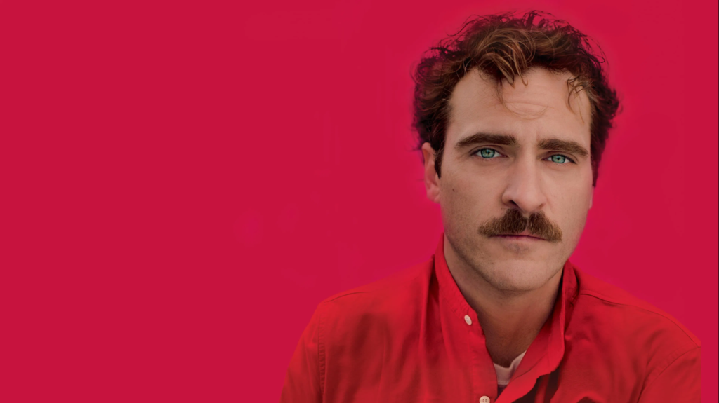 Joaquin Phoenix em Ela, filme de Spike Jonze.