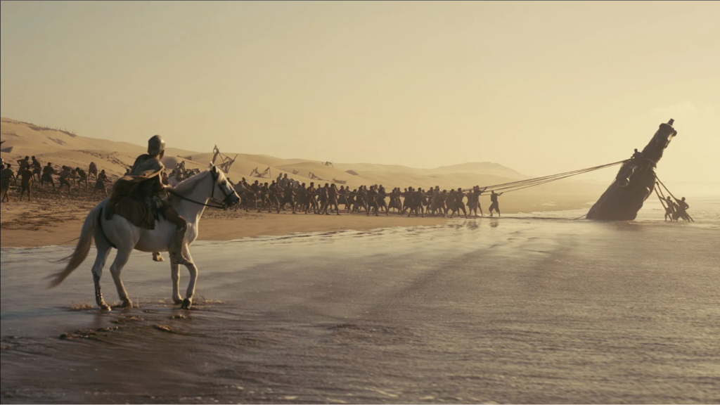 Cena de A Odisseia, filme de Christopher Nolan
